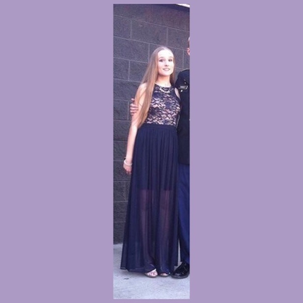 Navy prom/military ball dress